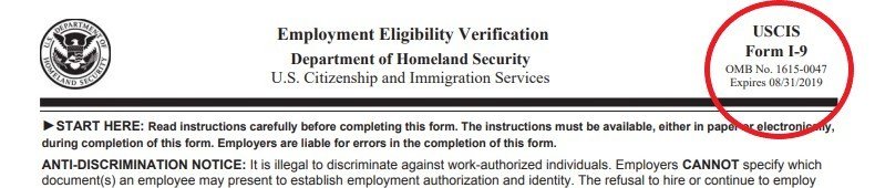 Employment eligibility verification